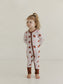 Footballs & Bows | Bamboo Zipper Pajamas