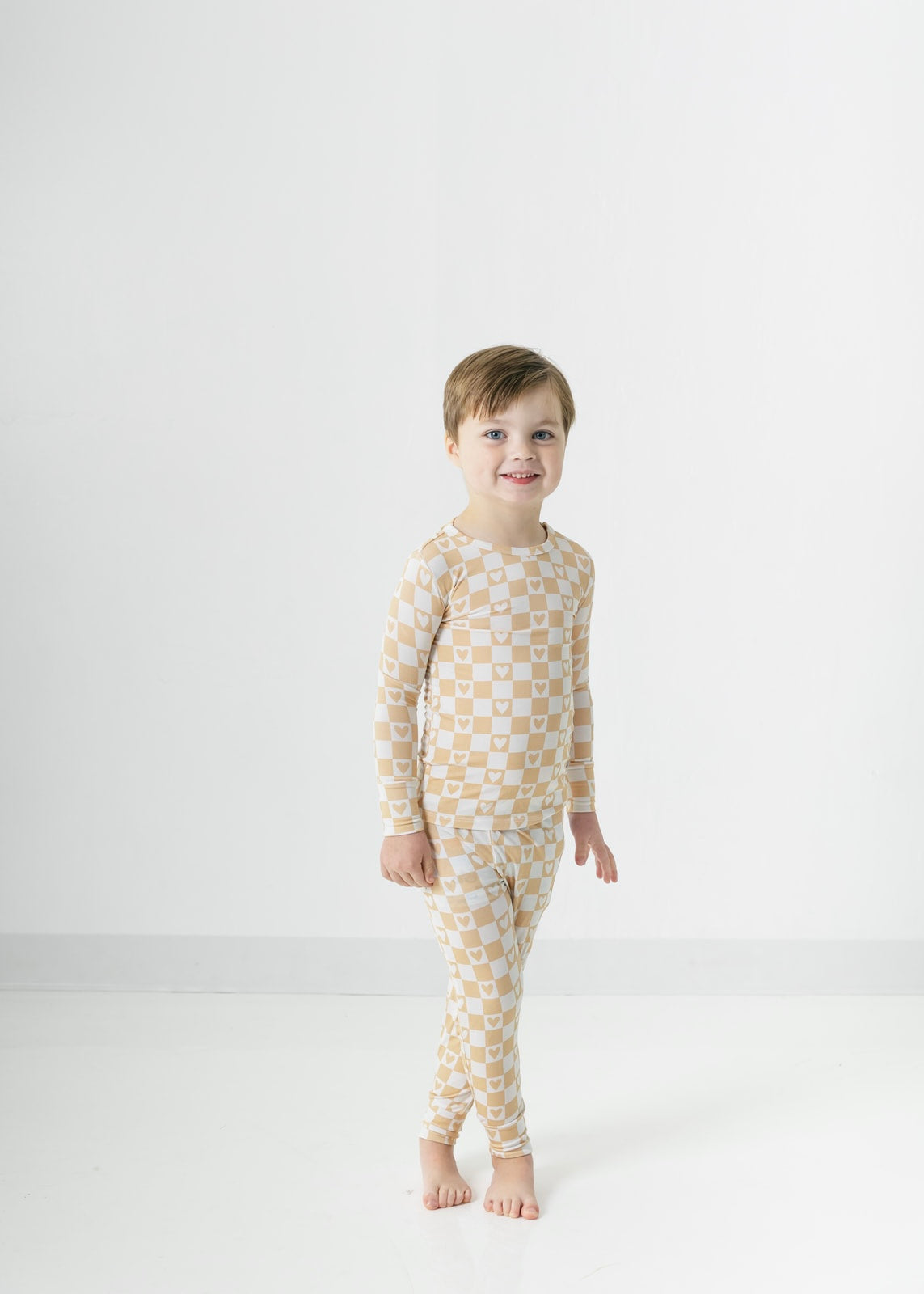 Valentine Checkerboard | Bamboo Two Piece Pajamas