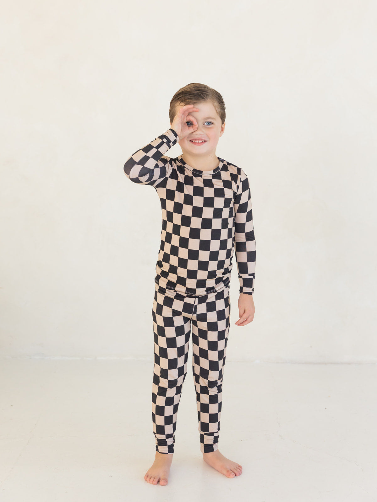 Checkerboard | Bamboo Two Piece Pajamas