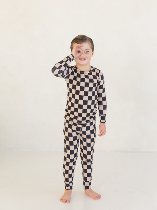 Checkerboard | Bamboo Two Piece Pajamas
