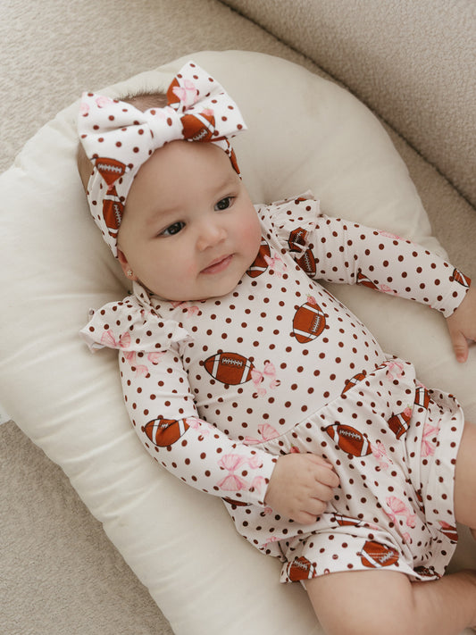 Footballs & Bows | Bodysuit Twirl Dress