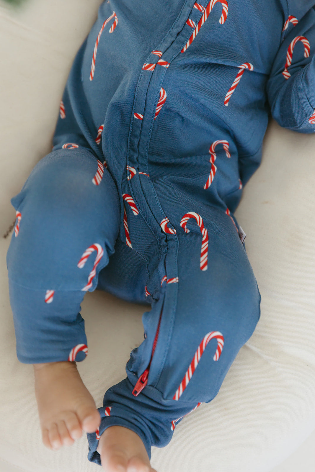 Candy Cane Lane | Bamboo Zipper Pajamas