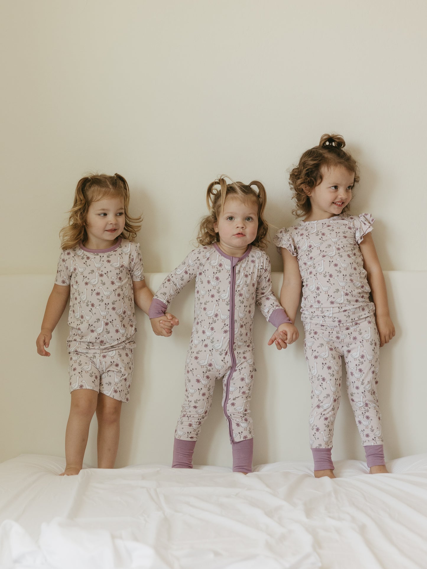 Sweet Geese | Bamboo Ruffle Set