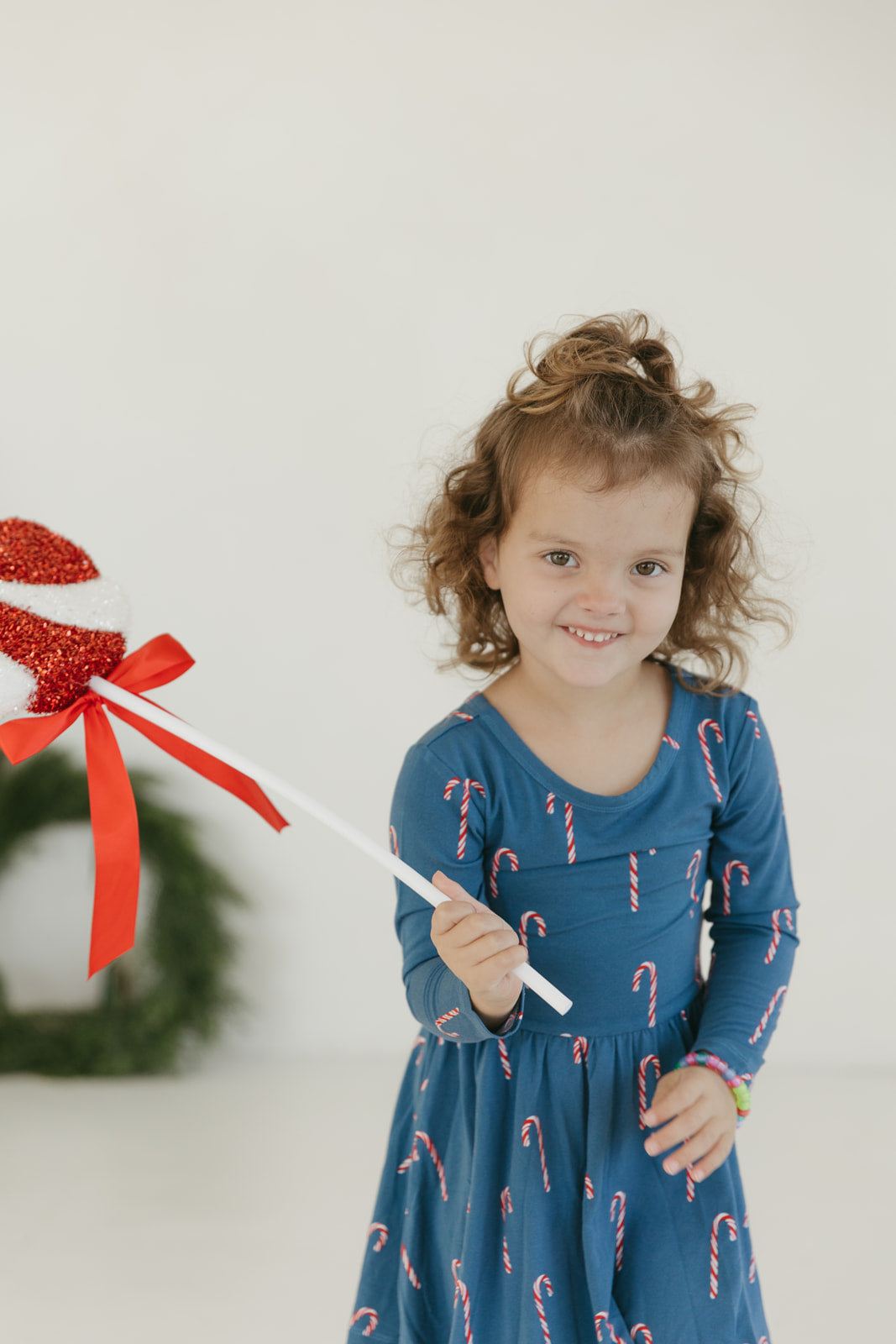 Candy Cane Lane | Long Sleeve Twirl Dress