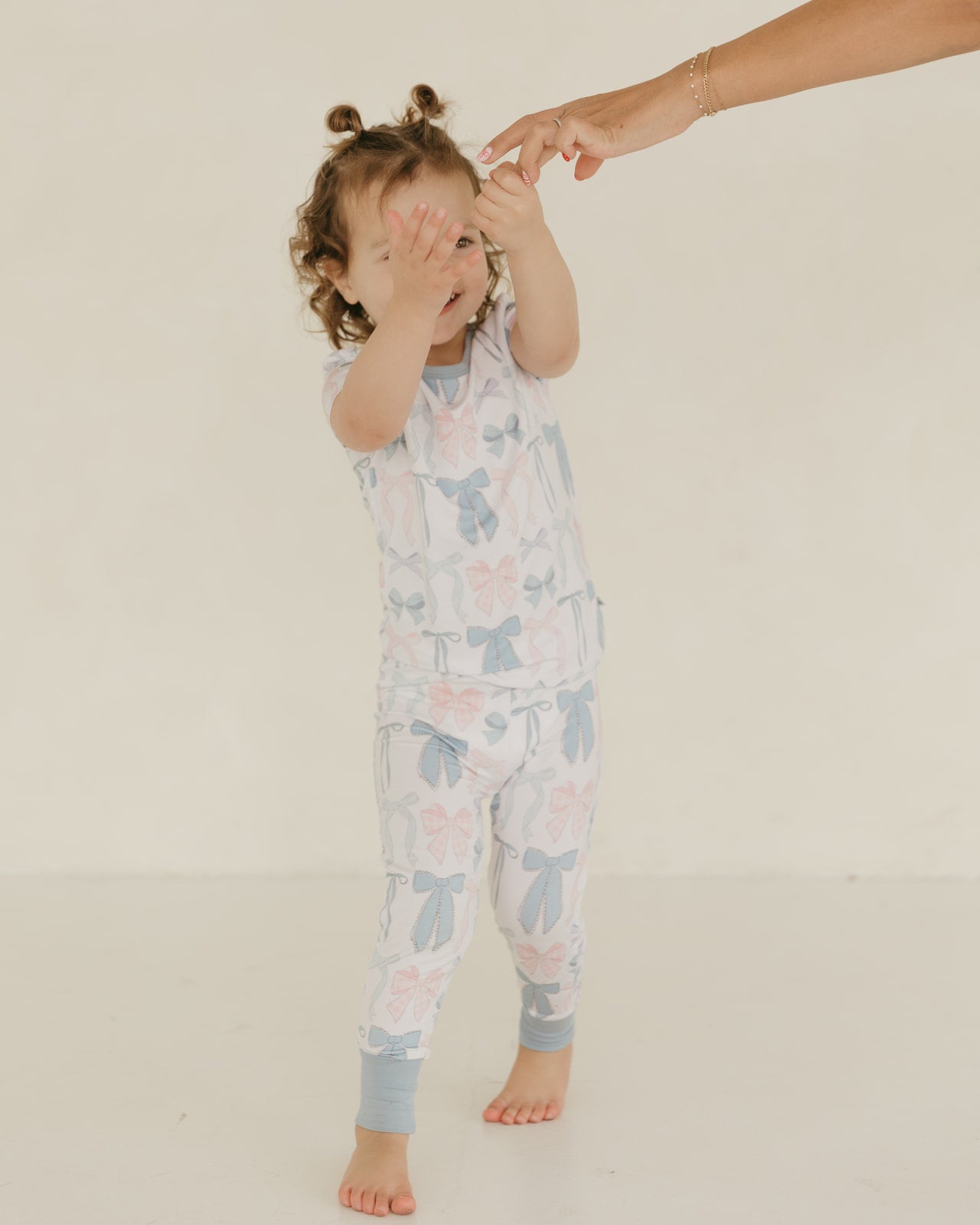 Cotton Candy Bows | Bamboo Short Sleeve Pajamas