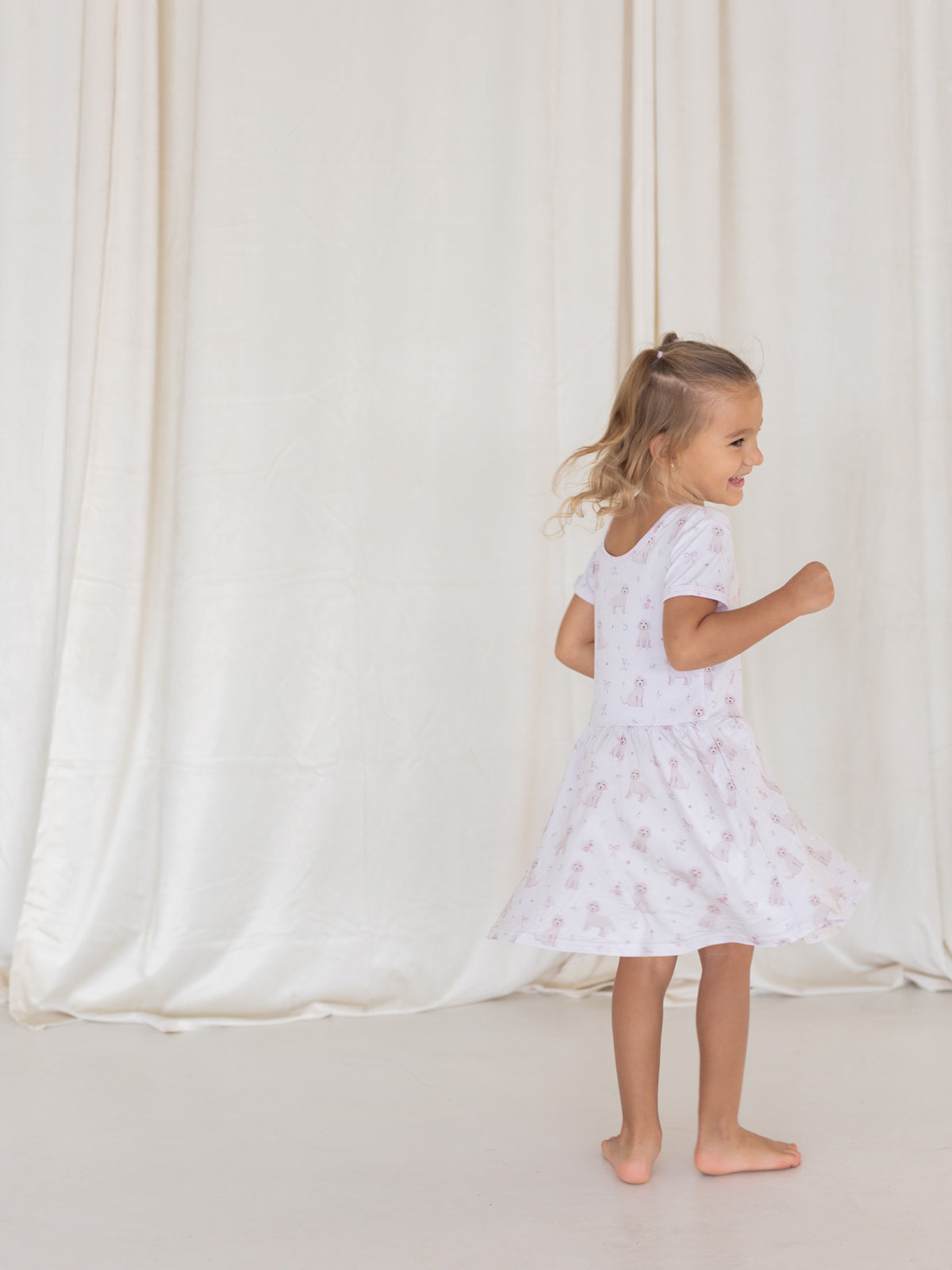 Pups & Bows | Bamboo Twirl Dress