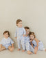 Blue Smiley | Bamboo Zipper Pajamas