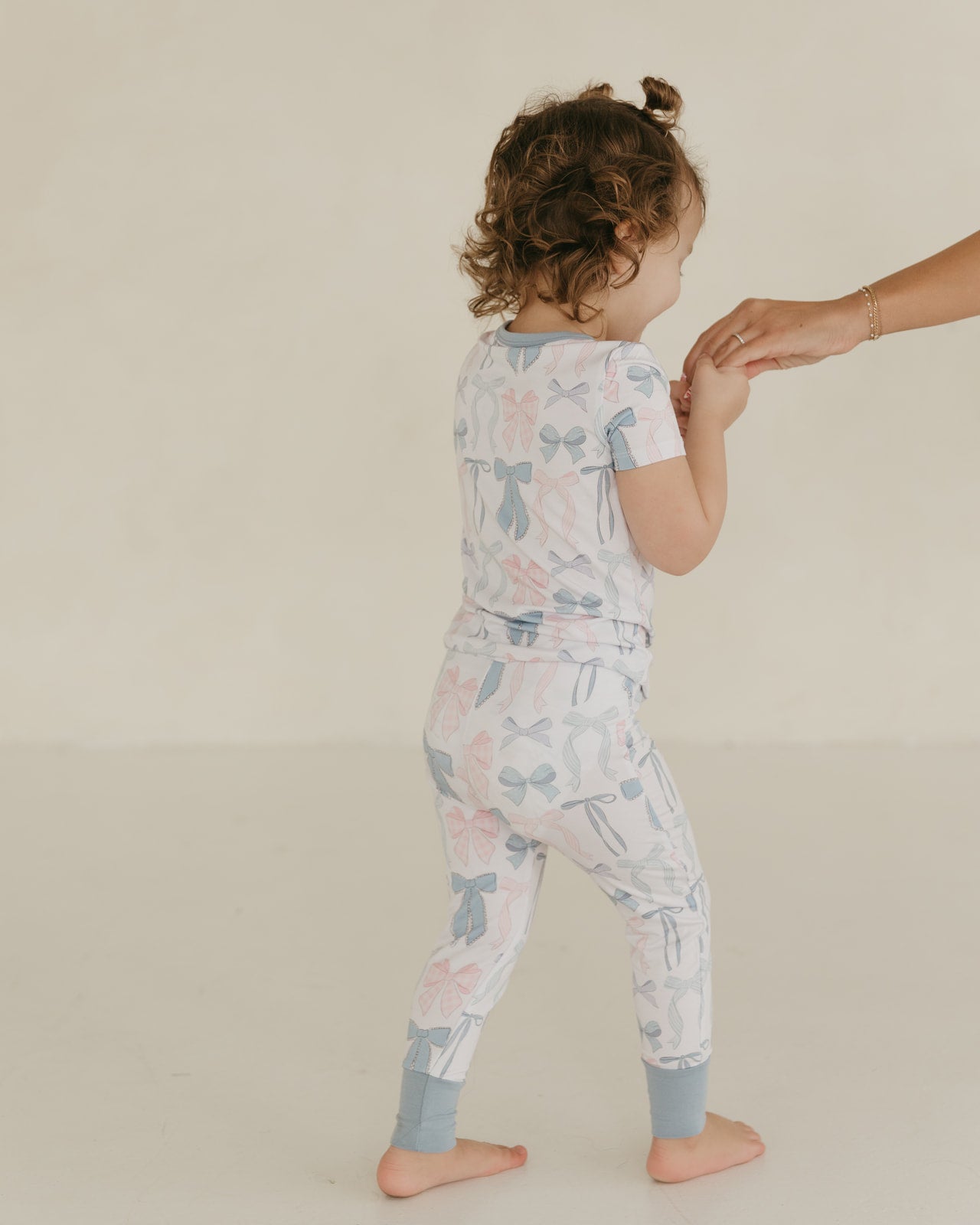 Cotton Candy Bows | Bamboo Short Sleeve Pajamas