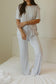 Blue Cottage Rose | Women's Ruffle Set