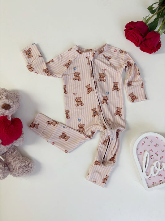 Beary Loved | Bamboo Zipper Pajamas