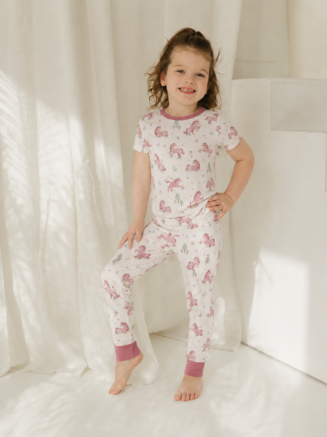 Unicorn | Bamboo Short Sleeve Pajamas