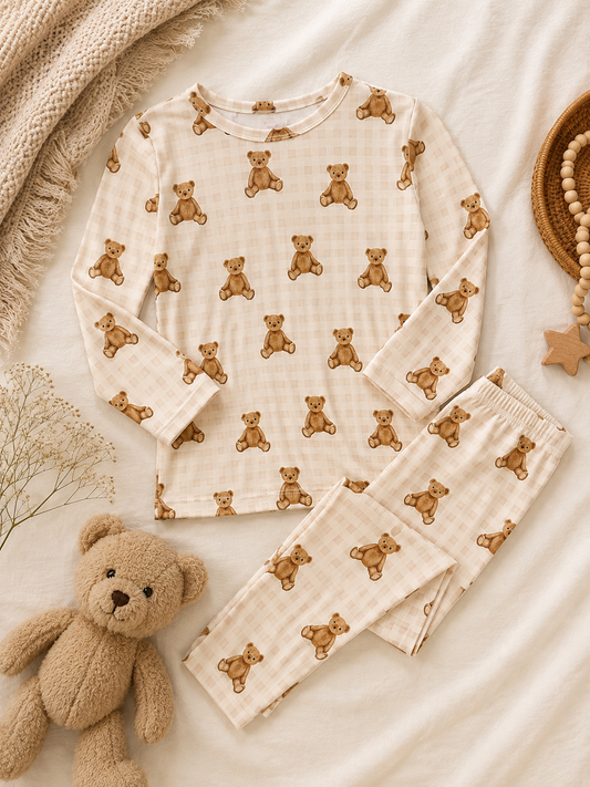 Heirloom Teddy | Bamboo Two Piece Pajamas