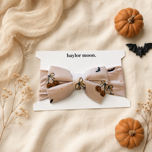 Pumpkin Cherries | Bamboo Head Wrap