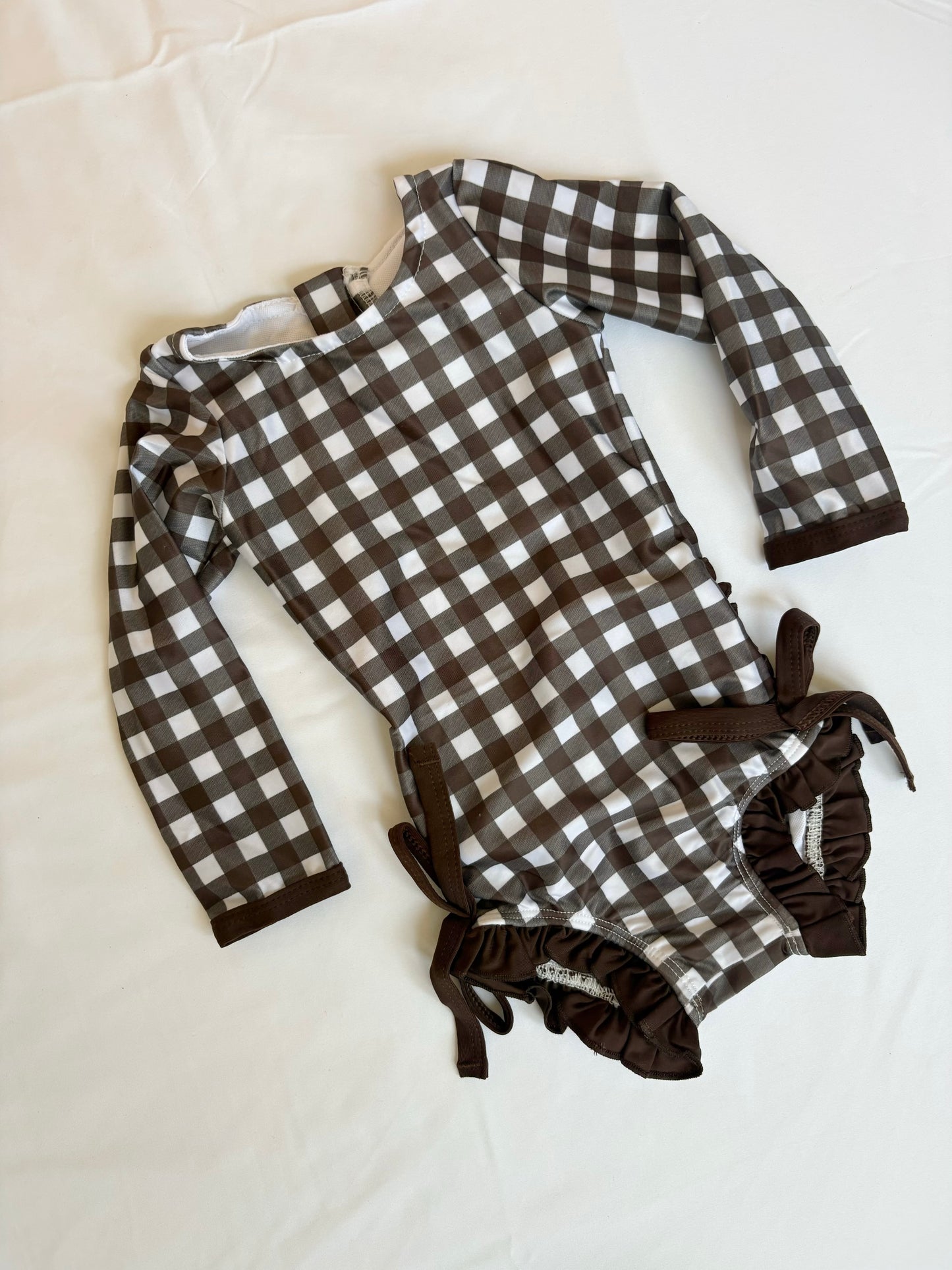 Gingham | Girls Ruffle Swimsuit